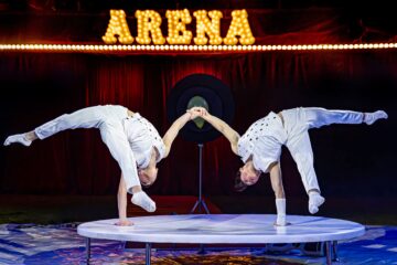 Bubber og Malene Qvist præsenterer Cirkus Arenas nye supercirkus i Nykøbing